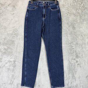 Hollister Jeans Womens 3R W26 L27 Ultra High Rise Mom Vintage Stretch Blue Denim